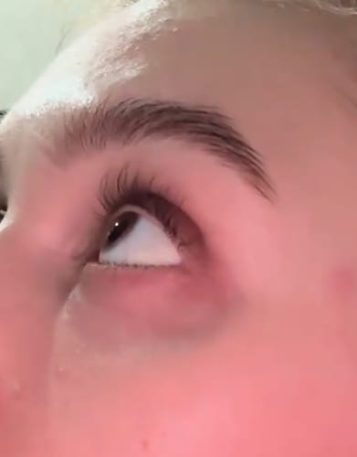 Customer photo review of Toplash eyelash and eyebrow growth serum — 3ml