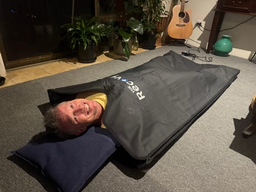 Customer photo review of Infrared Sauna Blanket