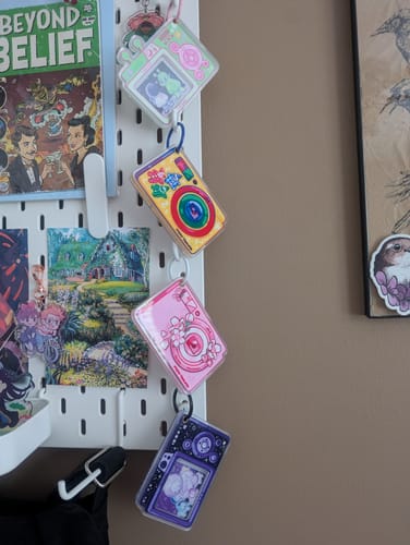 Customer photo review of Cute Alien Camera Keychain!