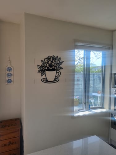 Customer photo review of Floral Teacup Wall Art