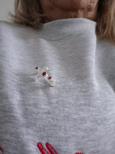 Bev review of Poppy Cross Brooch image 1 out of 1