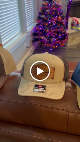 Customer video review of Premium Custom Leather Patch Hats (Wholesale)