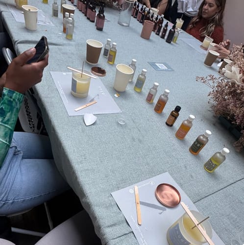 Customer photo review of Aromatherapy Candle Making Workshop, LONDON - £45