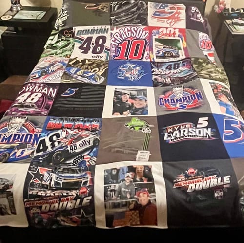 Customer photo review of Premium T Shirt Quilt