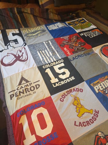 Customer photo review of Premium T Shirt Quilt