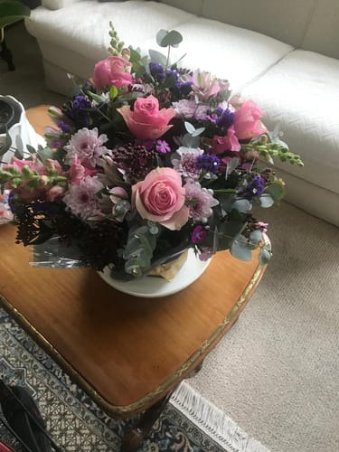 Customer photo review of Harmony Flower Arrangement