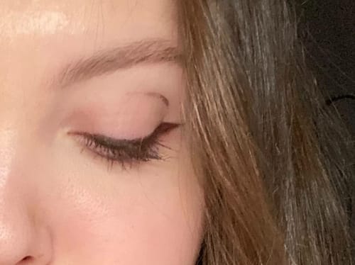 Customer photo review of Toplash eyelash and eyebrow growth serum — 3ml