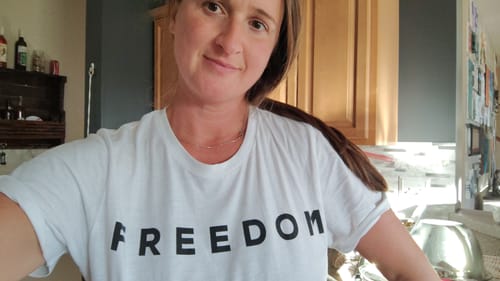Customer photo review of Freedom CK T-Shirt