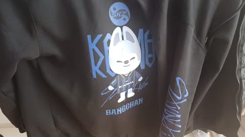Customer photo review of KPOP KARMA 2025 Printed Zip Up Hoodie