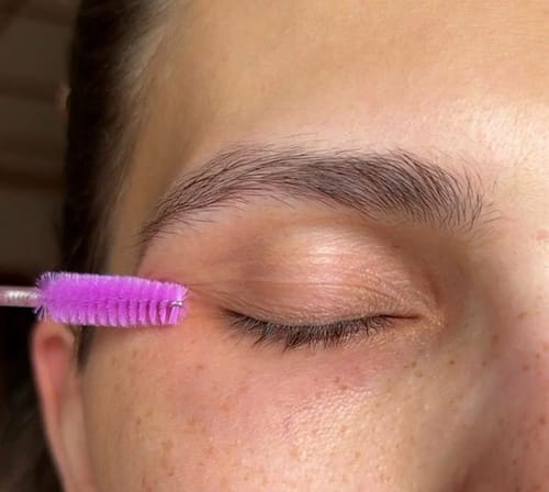 Customer photo review of Toplash eyelash and eyebrow growth serum — 3ml
