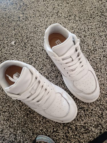 Customer photo review of ELEVATESHOES WHITE CLASSY