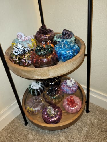 Customer photo review of Spooky Moon Squat Pumpkin