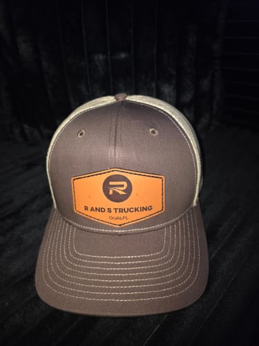 Customer photo review of Premium Custom Leather Patch Hats (Wholesale)