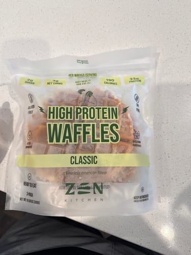 Customer photo review of Zen Protein Waffles - Classic