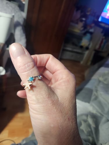 Customer photo review of Turtle Silver Fidget Ring