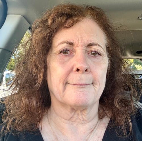 Customer photo review of Espresso Comfort Curve Silk Headband