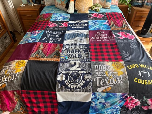 Customer photo review of Stars & Stripes Pre-Paid Shipping Blanquilts© PLEASE PICK YOUR PROPER SIZE BELOW