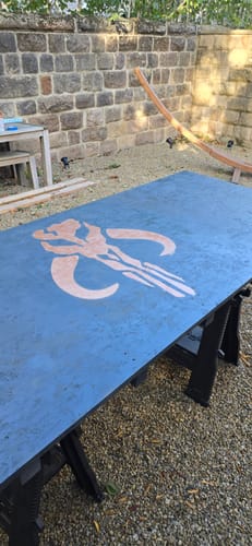 Customer photo review of Boba Fett Stencil