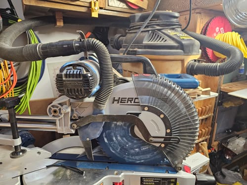 Customer photo review of Hercules 12" Sliding Compound Miter Saw Dust Collection