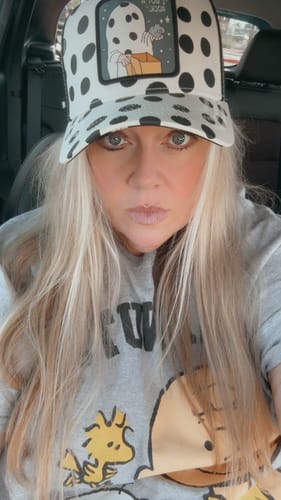 Customer photo review of OVERLORD X Peanuts: "I Got A Rock" Trucker Cap