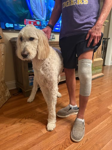 Customer photo review of Premium Bamboo Knee Sleeve (Single)