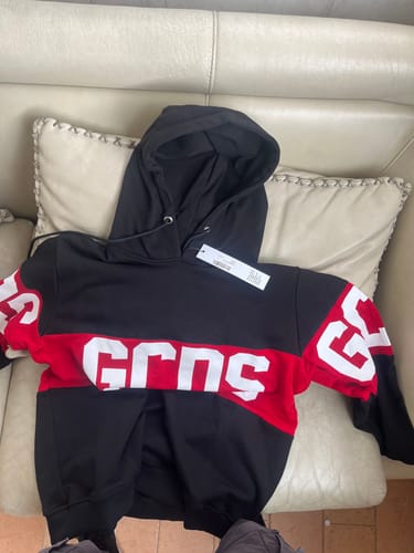 undefined review of Felpa con cappuccio con logo a fascia GCDS image 1 out of 1