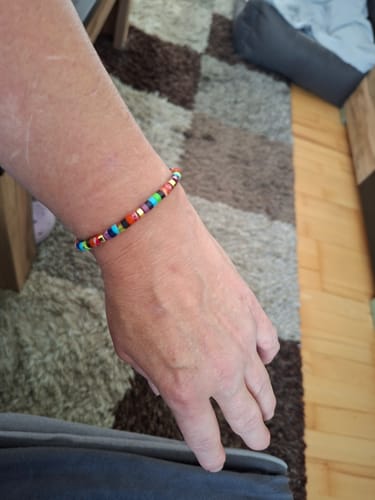 Customer photo review of 7 Chakren Energiearmband aus Jaspis