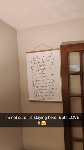 Customer photo review of Poster: The Lord Bless you