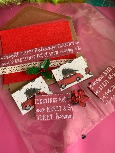 Customer photo review of Kit De Tarjetas Navideñas
