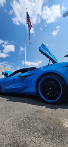 Customer photo review of CUSTOM FORGED 2-PIECE CONCAVE CORVETTE WHEELS: RV-T081
