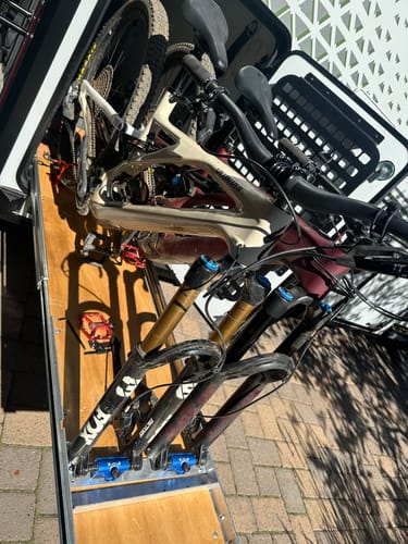Customer photo review of Thru Axle Fork Mount