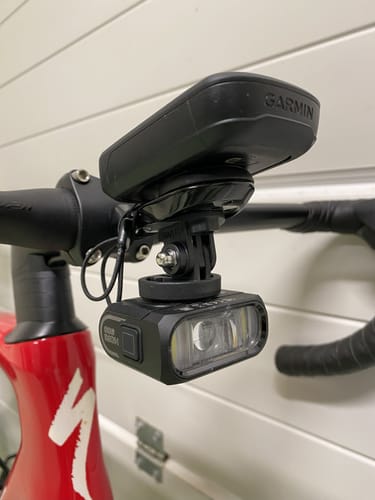 Customer photo review of HORI 900 DUAL MOUNTED BIKE LIGHT