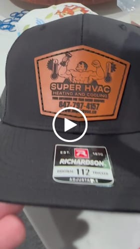Customer video review of Premium Custom Leather Patch Hats (Wholesale)
