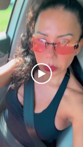 Customer video review of Frameless Studded UV-Protection Fashion Sunglasses