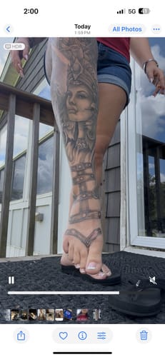 Customer photo review of Painless Tattoo 5 Pack