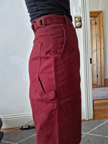 Customer photo review of Long Shorts - Burgundy