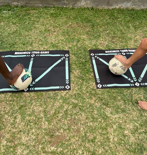 Customer photo review of TactikPad - Tapis d'entrainement de Football
