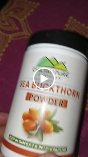Customer video review of Sea Buckthorn Powder – Shop now for a healthy life style, Boosts immunity, Improves eye sight ,Prevents heart disease – 100% pure organic