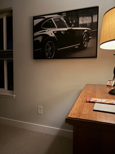 Customer photo review of Vintage Black Porsche 911 Side View