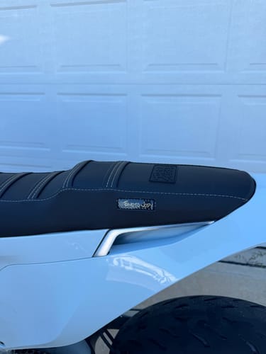 Customer photo review of Custom Seat Cover: Stark VARG EX/MX
