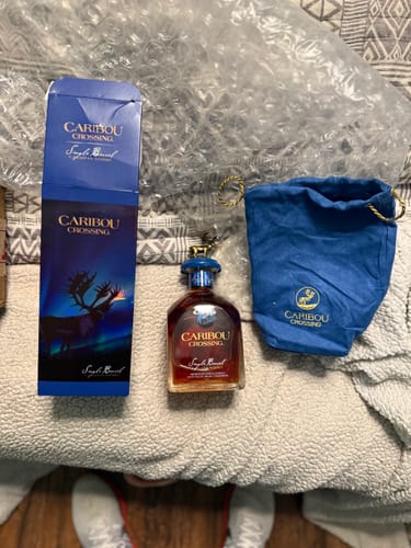 Customer photo review of Caribou Crossing Single Barrel Canadian Whisky W/ Gift Box