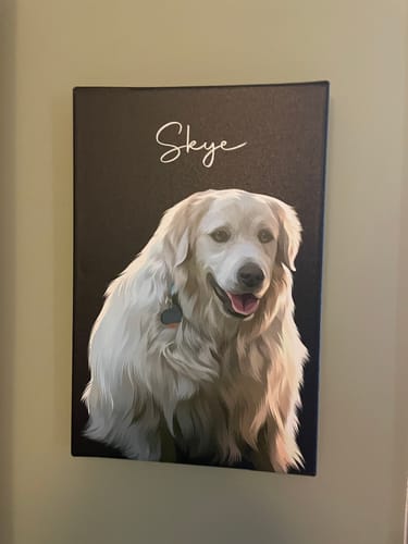 Customer photo review of Pet Art Canvas Wrap