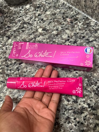 Customer photo review of Fair and White So White Skin Perfector Lightening Cream 50ml / 1.6 fl oz