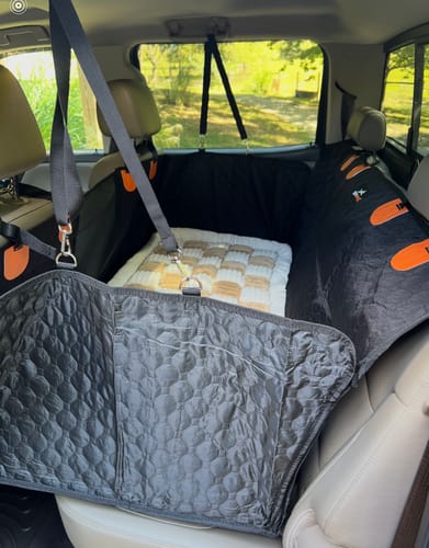 Customer photo review of RuffRover 2.0™ - Hard Bottom Back Seat Extender + (FREE Dog Bed)