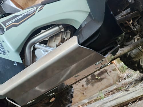Customer photo review of Footwell Skid Plate Kit — Kawasaki Brute Force 650/750 (2005+)