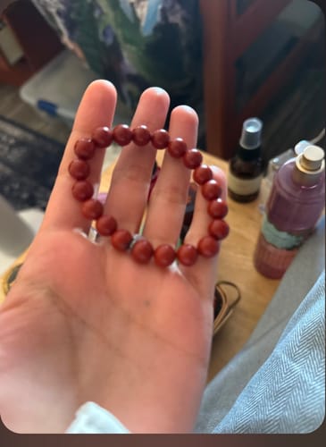 Customer photo review of Red Jasper Bracelet