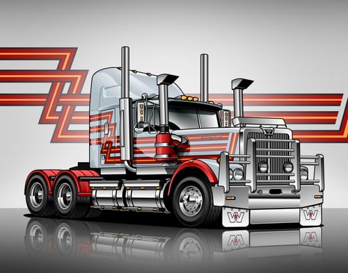 Customer photo review of Custom Drawing Style Large Truck Drawing