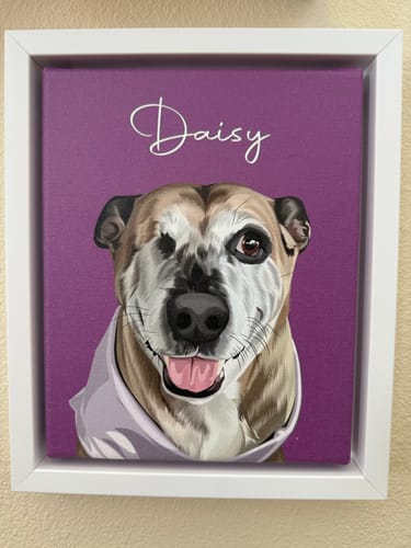 Customer photo review of Pet Art Canvas Wrap