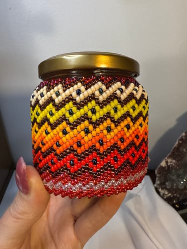 Customer photo review of Beaded Medicine Jar