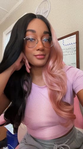 Customer photo review of Motown Tress Let's Lace Spin Part deep Lace Wig - LDP-SPIN72
